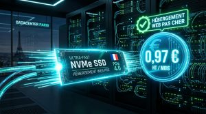 Meilleur Hébergement Web Pas Cher France NVMe SSD dès 0.97 Euro